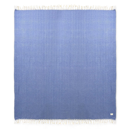 Herringbone 'NoSand' Blanket in Cobalt Blue (Large)