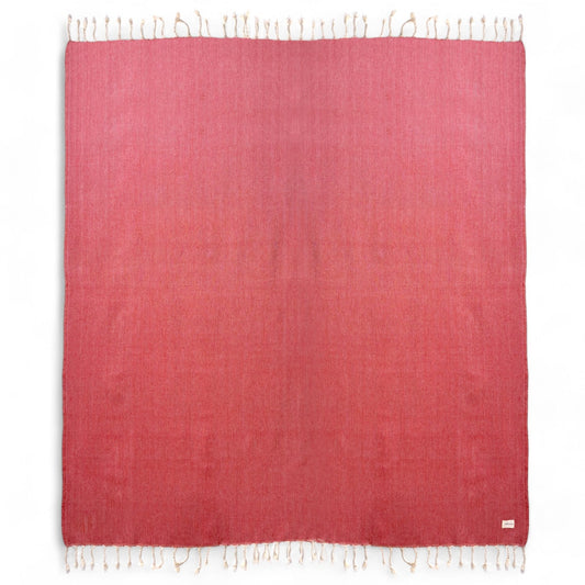 Herringbone 'NoSand' Blanket in Crimson Sky (Large)