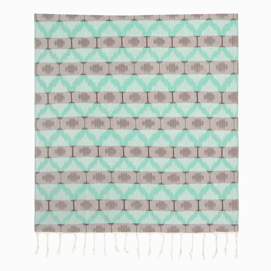 Ripple Mint Bamboo Turkish Towel