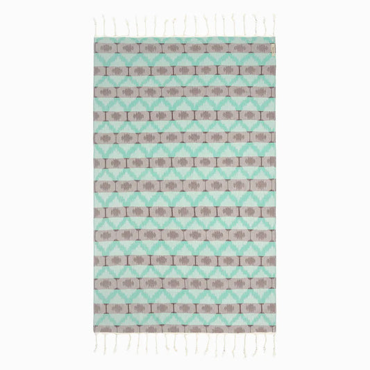 Ripple Mint Bamboo Turkish Towel