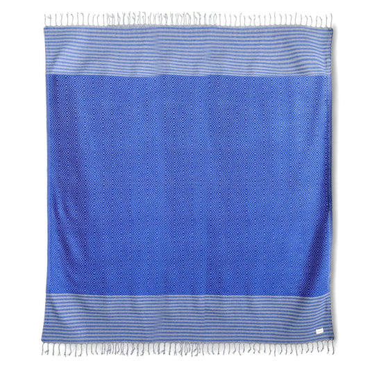 Eye of the Tiger 'NoSand' Blanket in Cobalt Blue (Large)